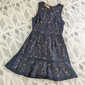Banana Factory Fancy laced dress in Navy, size 4